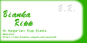 bianka ripp business card
